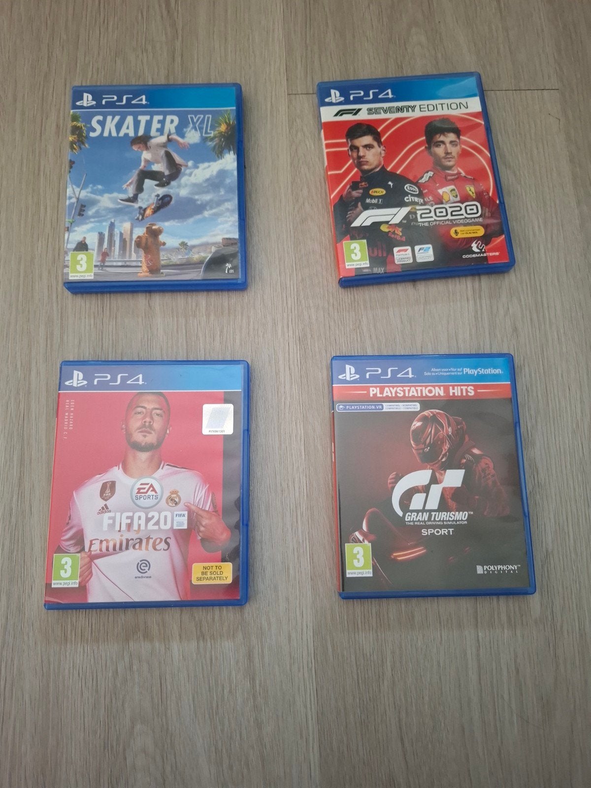 PS4 Skater XL, F1 2020, FIFA 20, Gran Turismo S, Gebruikt, Overige genres, Ophalen of Verzenden, Eén computer