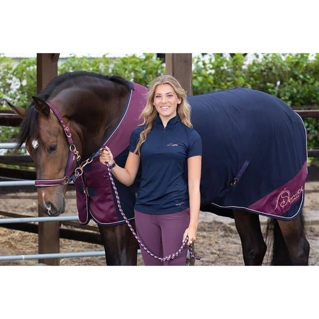 Harry's Horse Fleece Deken denici Cavalli Maroon, La frontiere ruitersport, Nieuw, Bianca@lafrontiereruitersport.nl, Deken