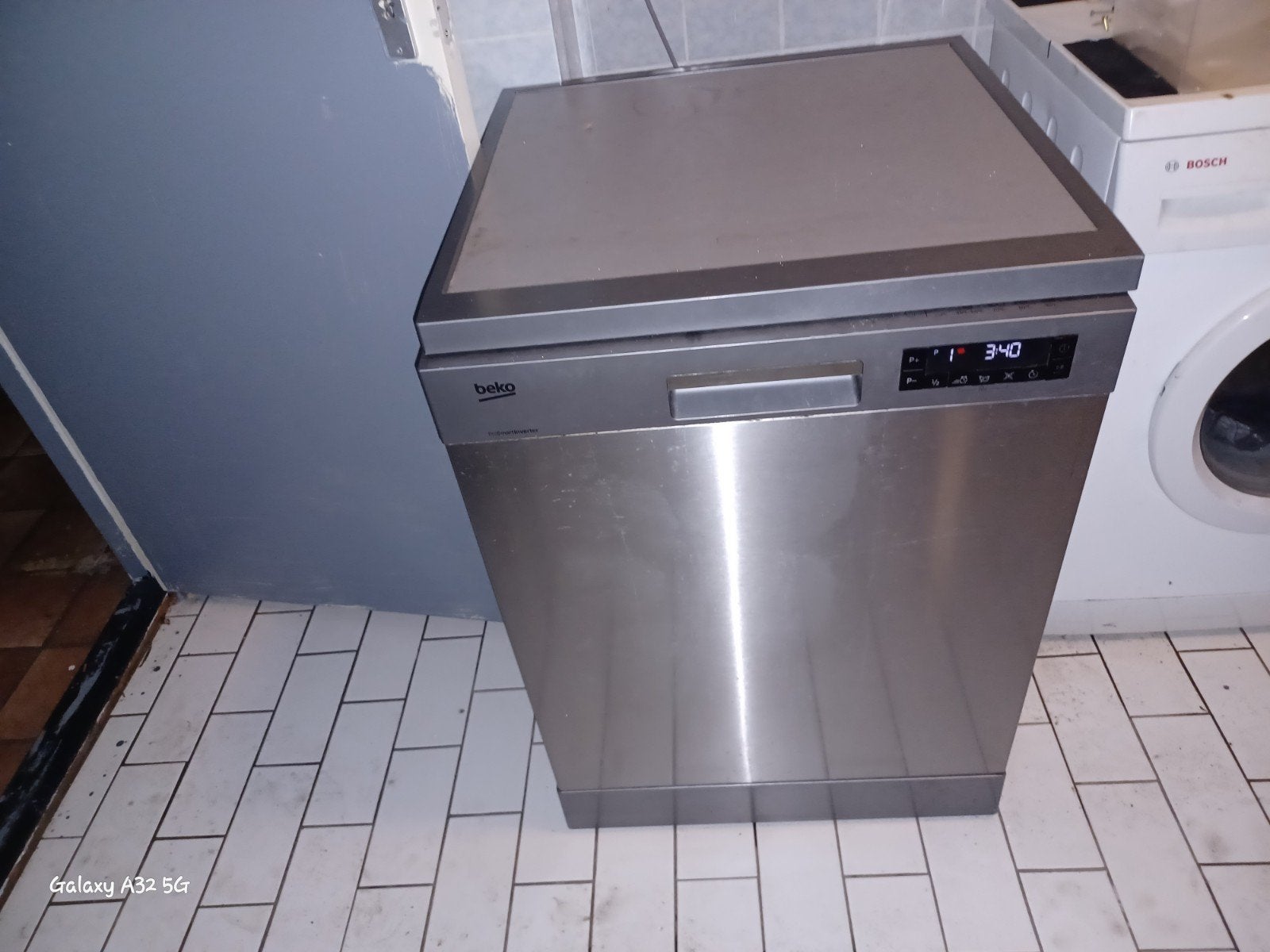 Beko Vrijstaande Vaatwasser - RVS Look, Witgoed en Apparatuur, Vaatwasmachines, Gebruikt, 60 cm of meer, Ophalen of Verzenden