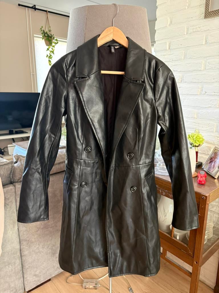 Dames Jas H&M, Ophalen of Verzenden, Zo goed als nieuw, Maat 34 (XS) of kleiner, Zwart