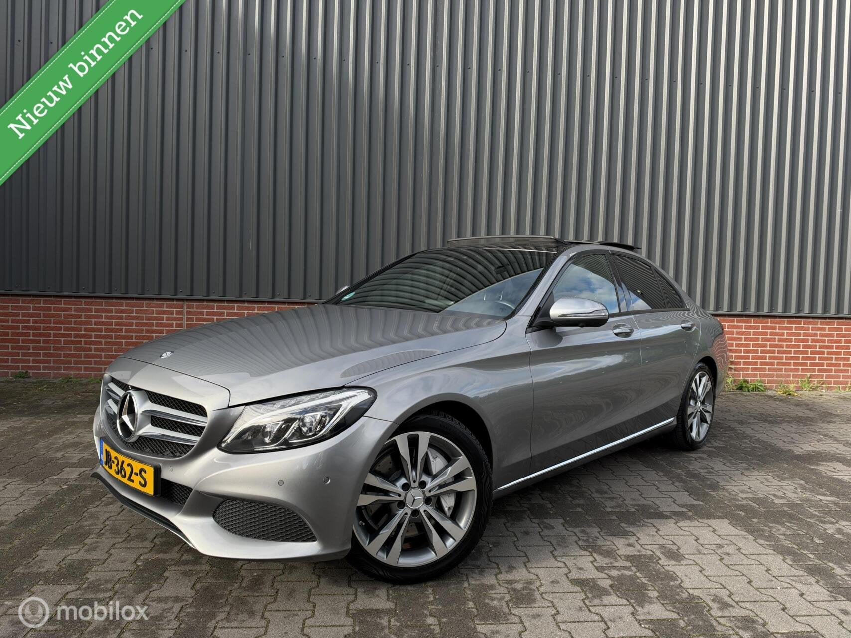 Mercedes C-klasse C350 e Panorama Leder Burmester Memory Led, Achterwielaandrijving, Gebruikt, Leder, Bedrijf