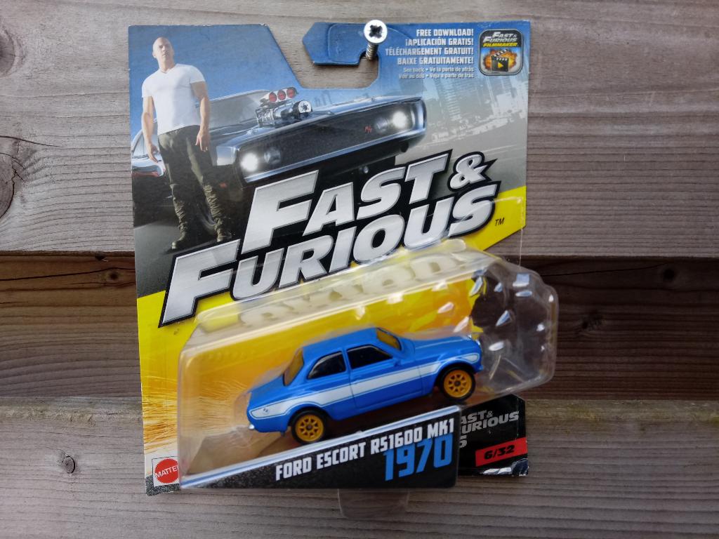 Ford escort RS1600 MK1 '70 Hotwheels Fast & Furious, Ophalen, Nieuw, Auto