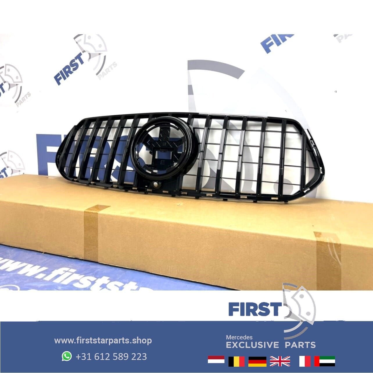 W167 C167 GLE 2021 GT AMG GRIL zwart/chroom PANAMERICANA STY, Gebruikt, -, Ophalen of Verzenden, -