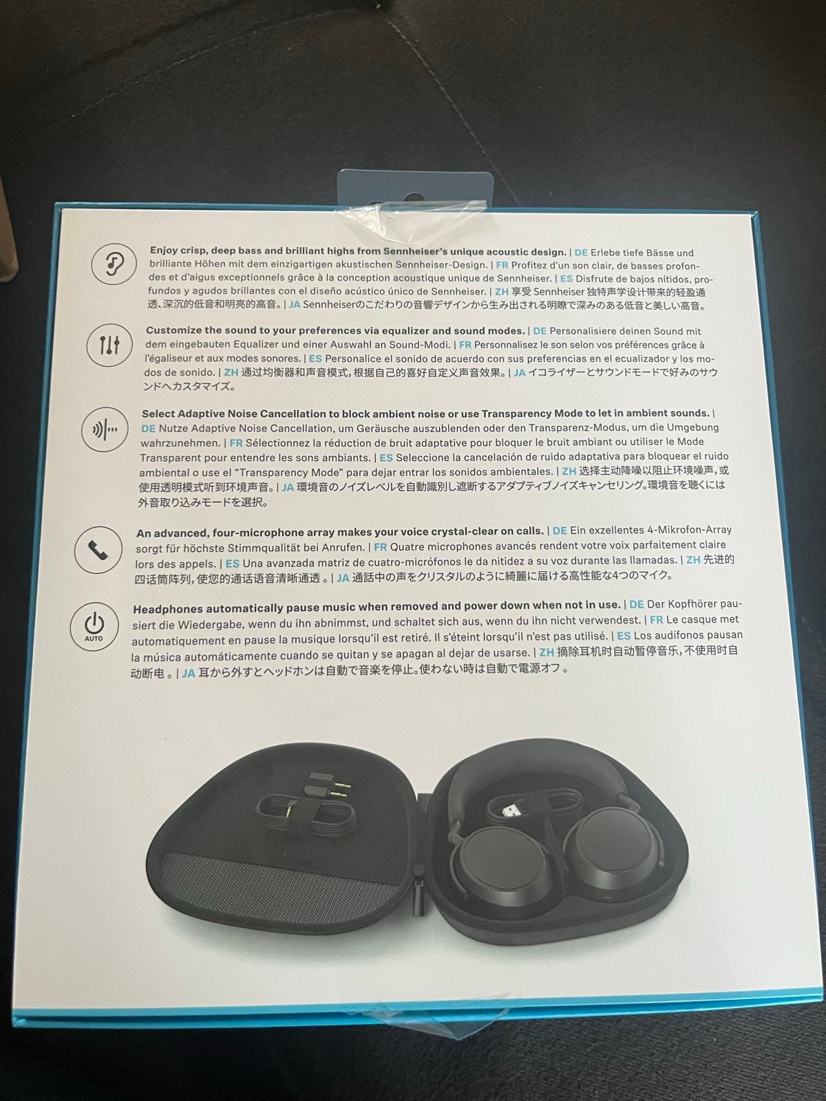Sennheiser Momentum 4 Wireless Koptelefoon - Nieuwstaat, Audio, Tv en Foto, Koptelefoons, Nieuw, Sennheiser, Draadloos, Ophalen of Verzenden
