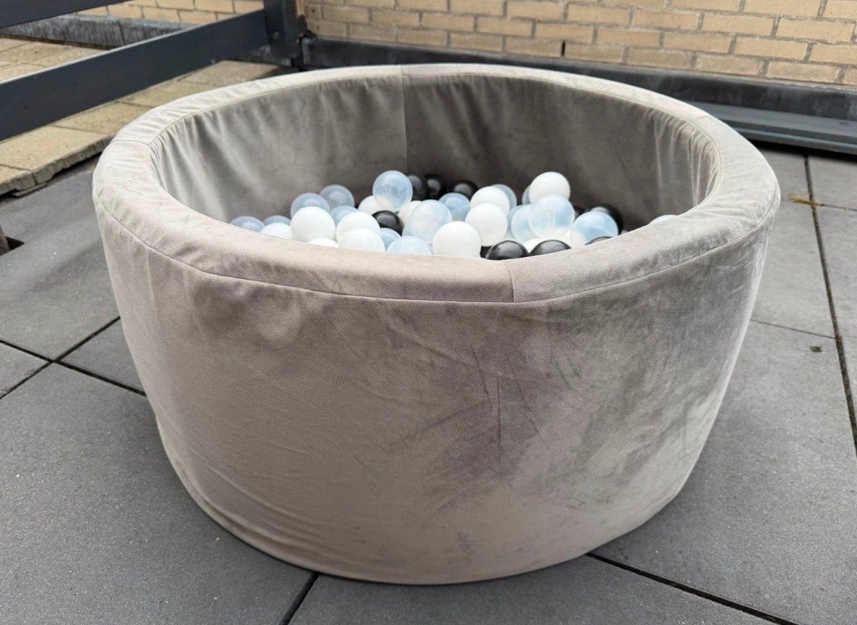 Misioo Ballenbak Grijs Fluweel Ø 70 cm, Ophalen, Zo goed als nieuw, Overige typen