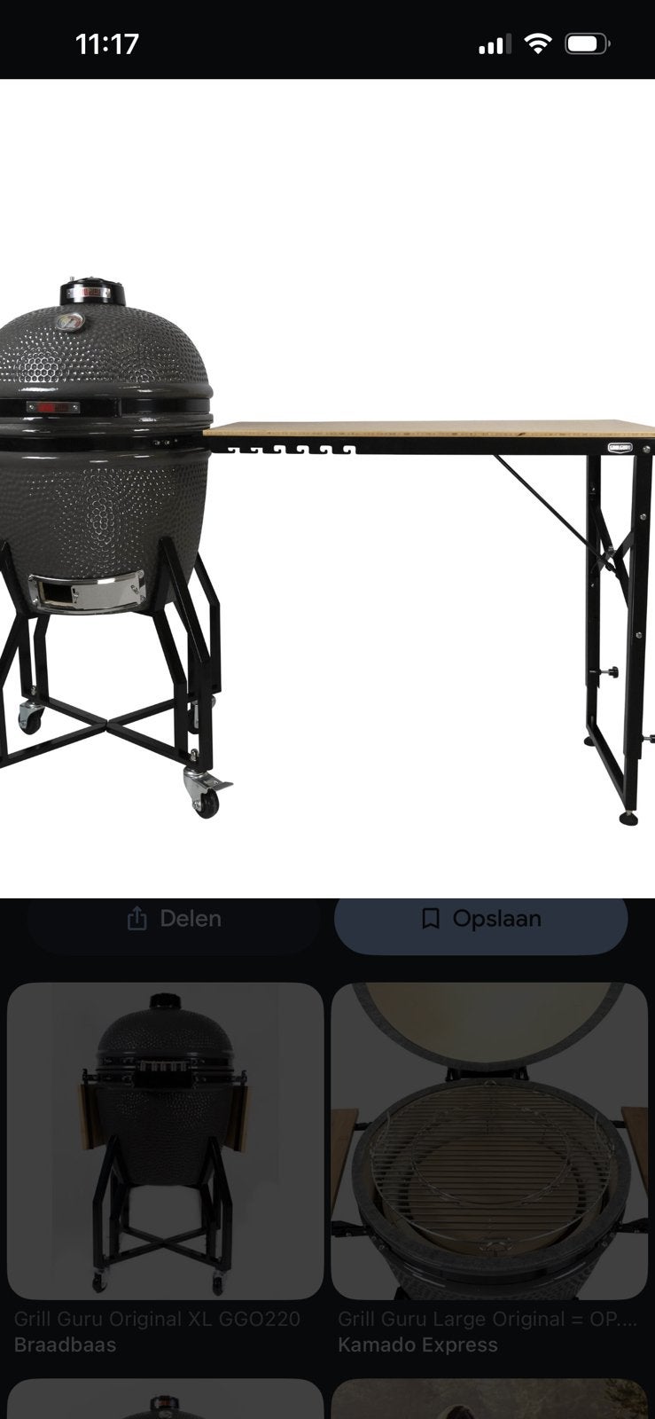 Grill guru zijtafel, Ophalen, Zo goed als nieuw