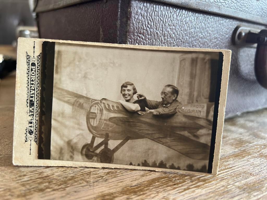 OUD (KERMIS )FOTO KAARTJE, Ophalen of Verzenden, Voor 1940, Gebruikt, Overige onderwerpen