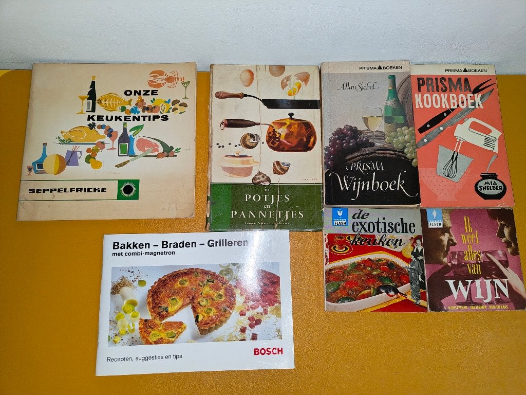 kookboeken receptenboeken combi magnetron wijn exotisch, Ophalen of Verzenden, Gelezen, Voorgerechten en Soepen