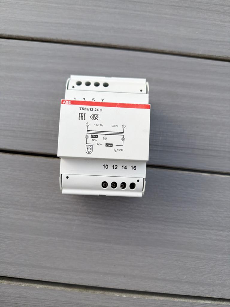 ABB TS25/12-24 C Transformator 230V naar 12V/24V, Ophalen of Verzenden, Gebruikt, Overige typen