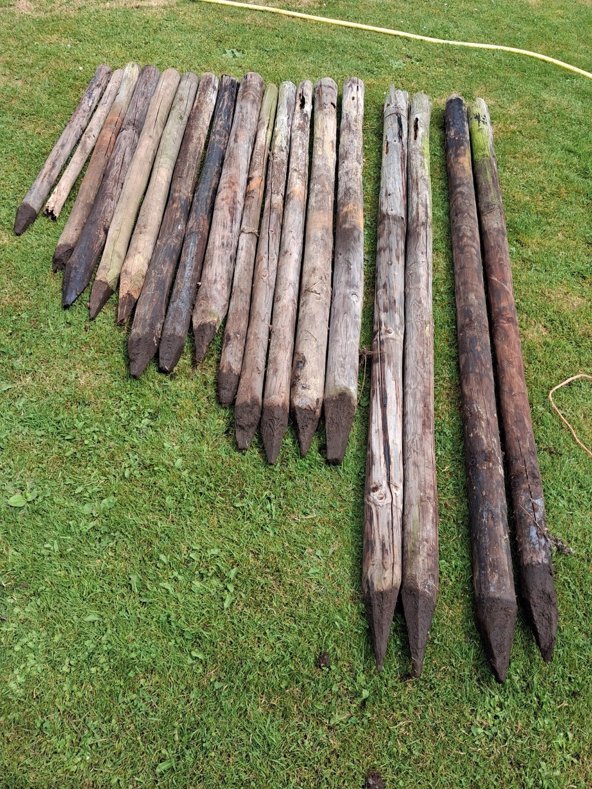 Houten palen voor diverse projecten, Ophalen, Gebruikt, 180 tot 250 cm, Palen