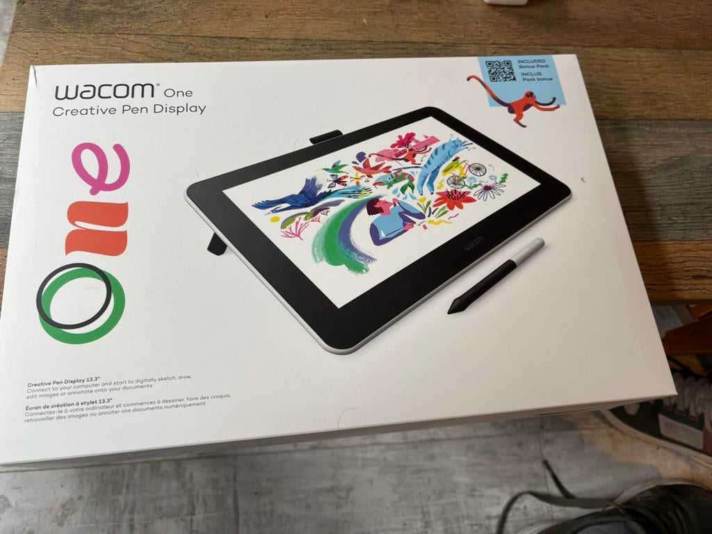 Wacom One creative pen display, Ophalen of Verzenden, Gebruikt, Bedraad