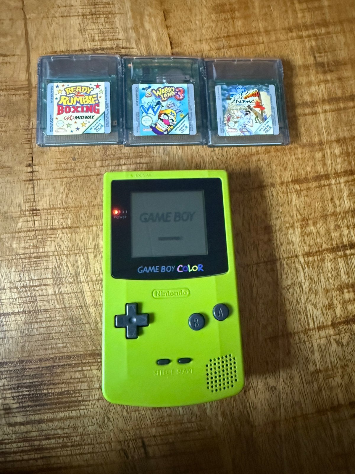 Nintendo gameboy color met games, Spelcomputers en Games, Ophalen of Verzenden, Zo goed als nieuw, Game Boy Color, Met games