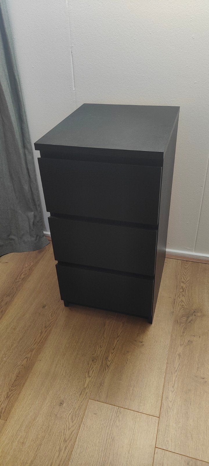 IKEA Malm ladekast - Zwart, 3 laden, Ophalen, Gebruikt, 50 tot 100 cm, 3 of 4 laden