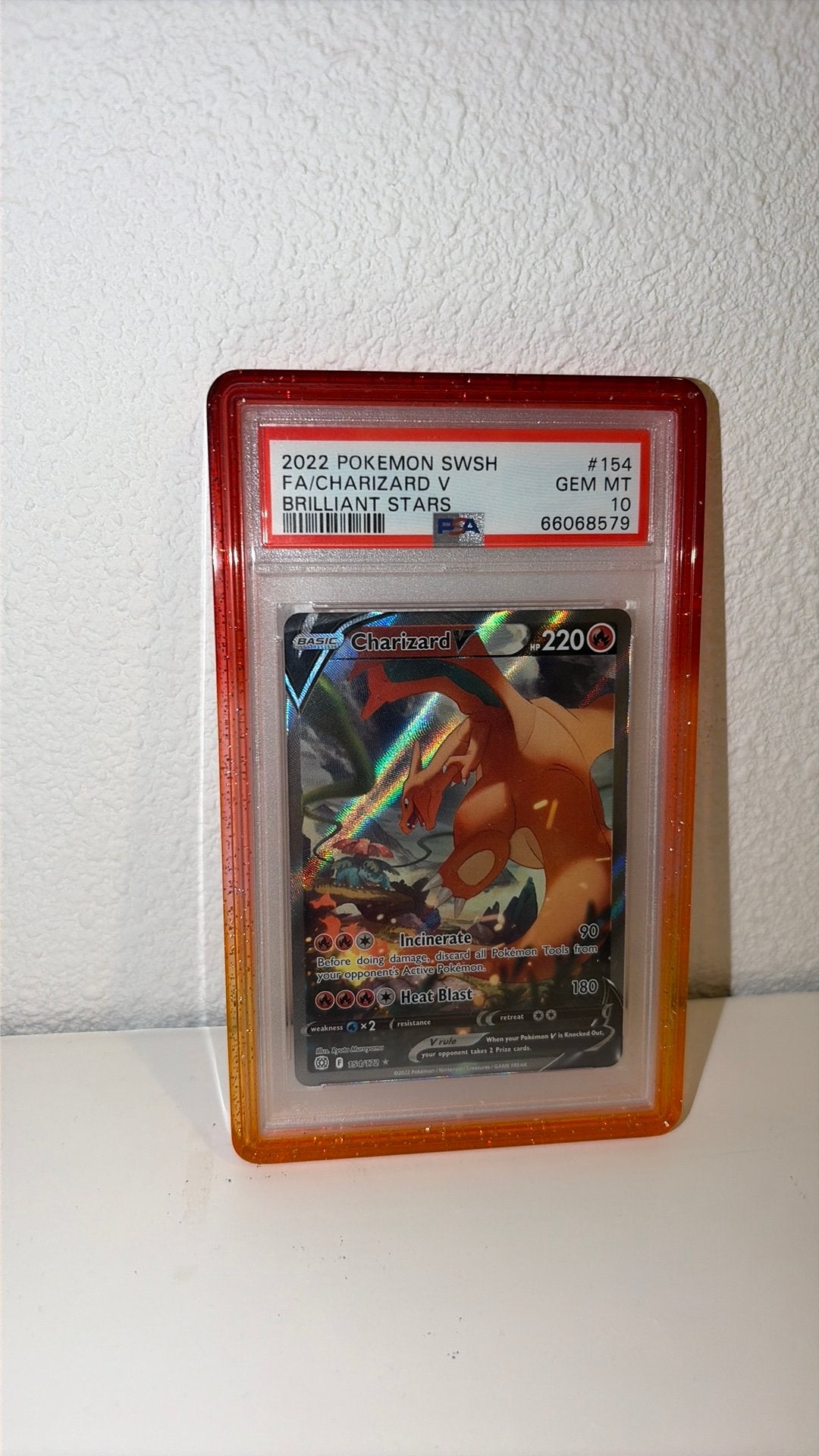 Pokémon Charizard V Full Art – PSA 10 GEM MINT – Brilliant, Hobby en Vrije tijd, Verzamelkaartspellen | Yu-gi-Oh!, Ophalen of Verzenden