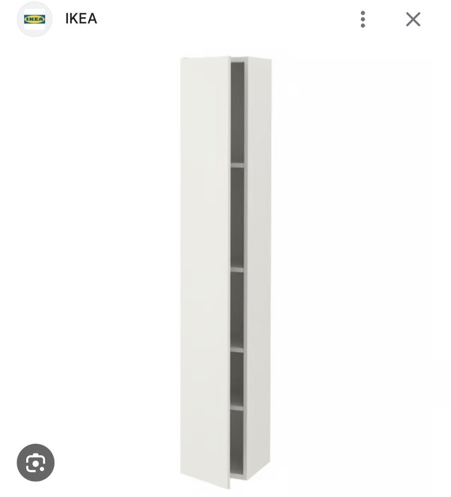 IKEA Enhet Badkamerkast Wit, Ophalen, (Half)hoge kast, Minder dan 50 cm, Gebruikt