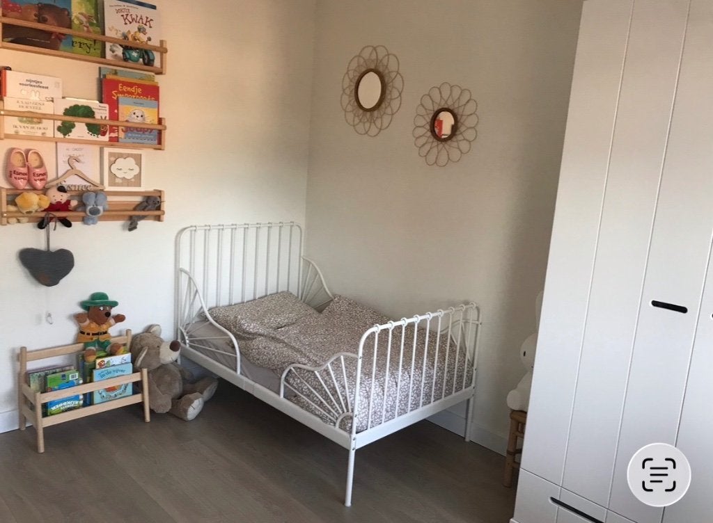 Meegroeibed Minnen Ikea, Kinderen en Baby's, Kinderkamer | Bedden, Ophalen, 70 tot 85 cm, Zo goed als nieuw, Lattenbodem