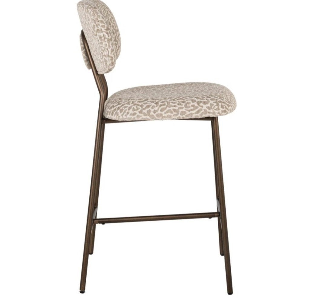 Xenia counterstoel model Leopart Richmond Interiors *SALE*, Ophalen, Richmond Interiors, Met voetsteun, 60 tot 90 cm