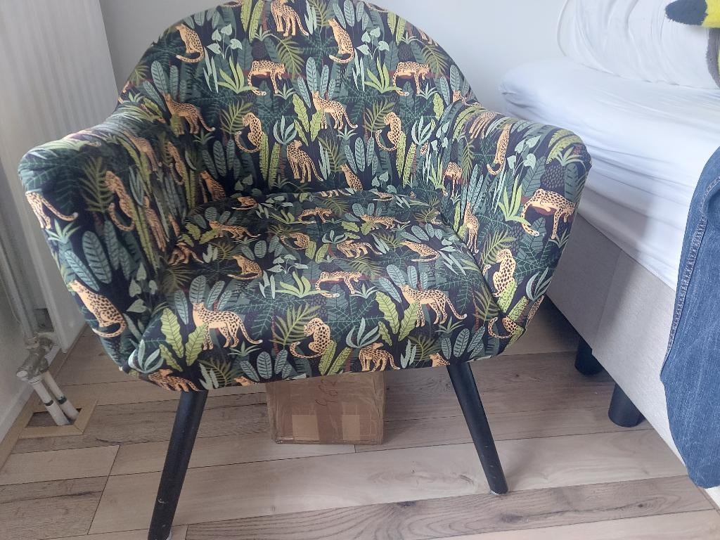 tijger print stoel, Ophalen, Minder dan 75 cm, Zo goed als nieuw, Tijdloos