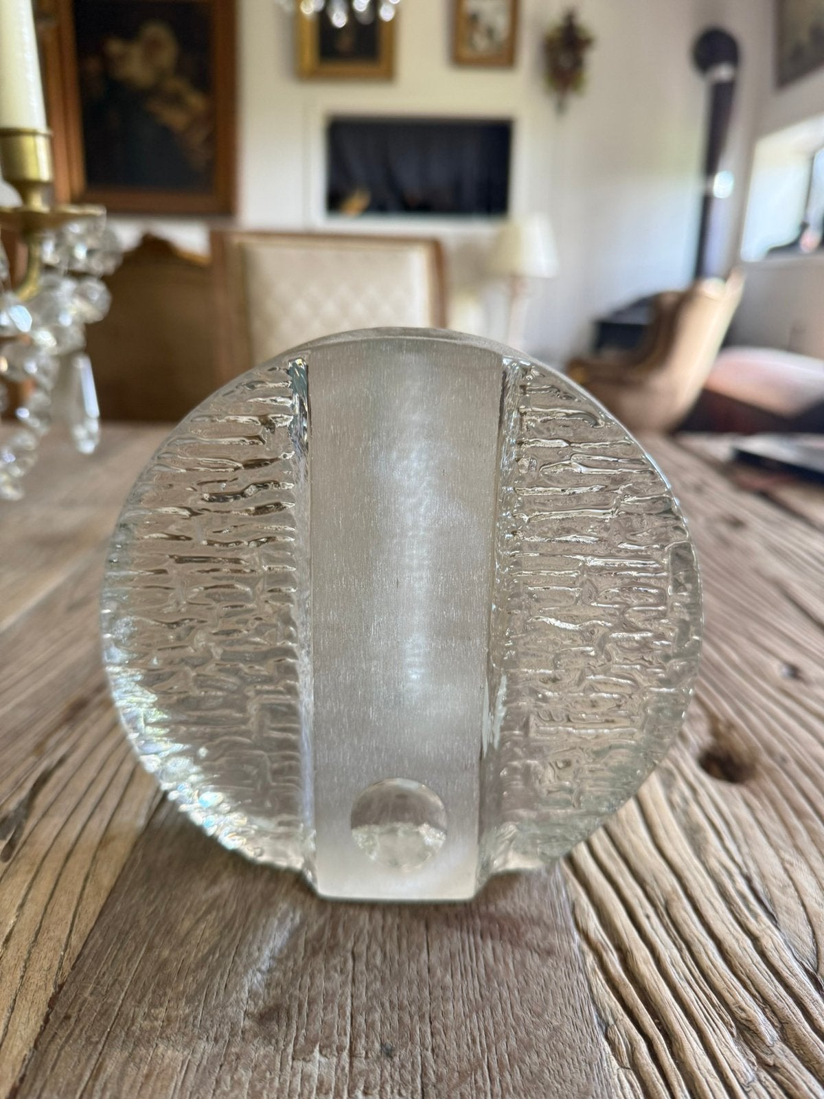 Solifleure kristallen blokglazen vaas van Walther Glas, Huis en Inrichting, Woonaccessoires | Vazen, Overige kleuren, Ophalen of Verzenden