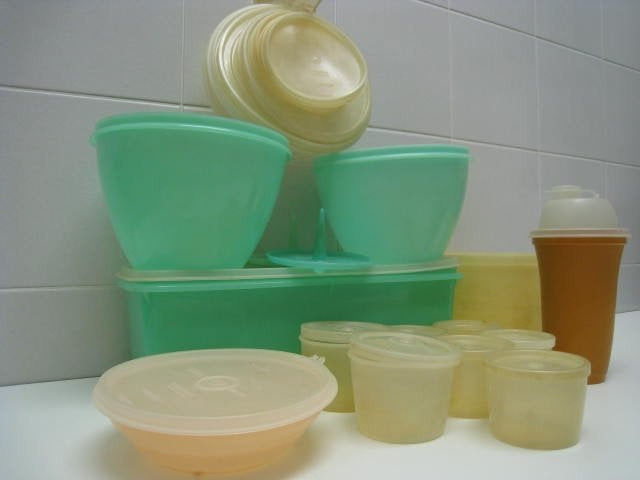 Set van 13 tupperware potten, allemaal in perfekte taat !!, Ophalen, Groen, Overige typen