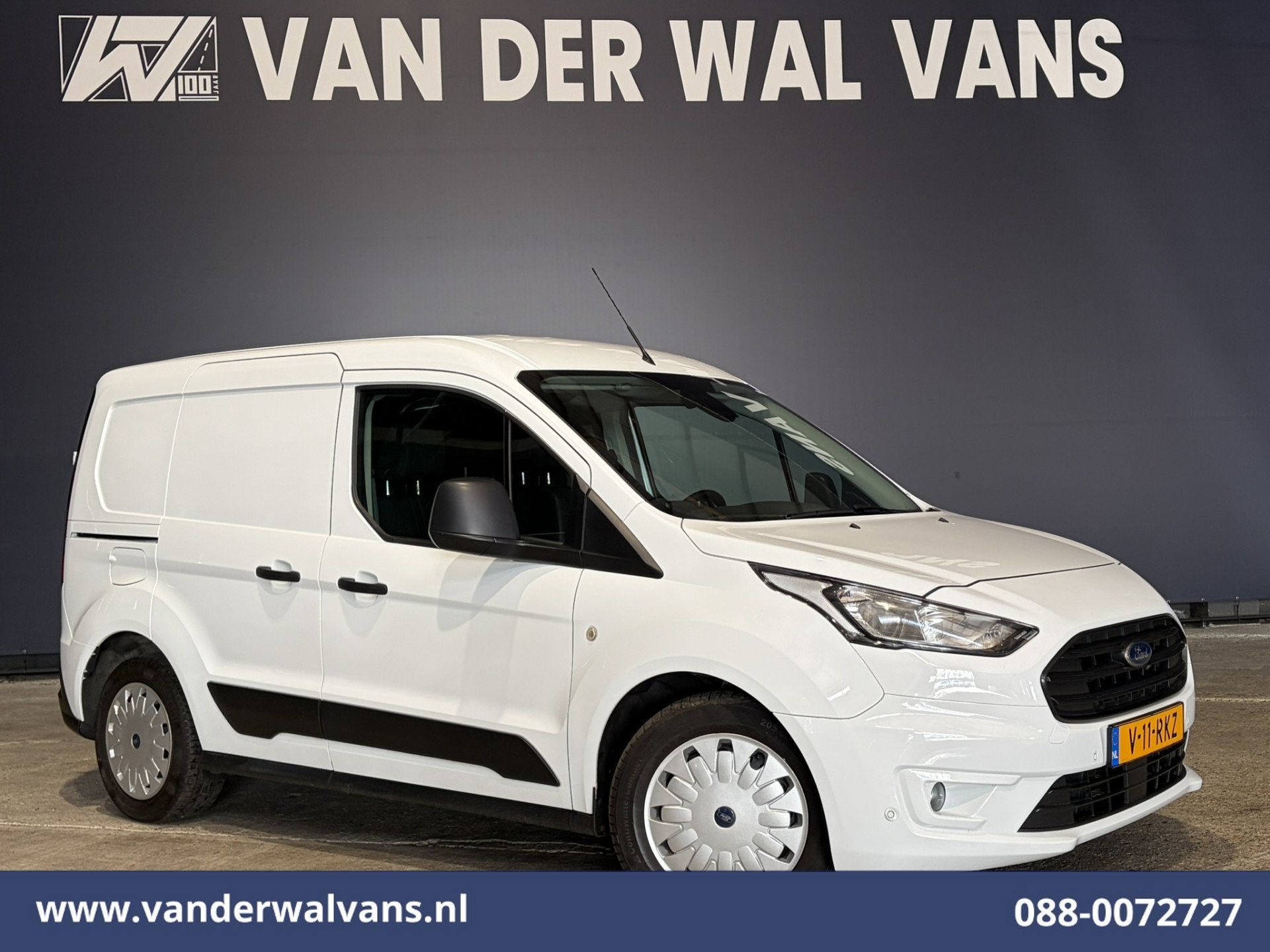 Ford Transit Connect 1.5 EcoBlue 101pk L1H1 Euro6 Airco | Ca, Voorwielaandrijving, Gebruikt, 4 cilinders, Wit