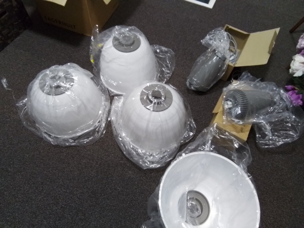 Industriële plafond/hanglamp nieuw 6 stuks, Huis en Inrichting, Ophalen, Nieuw, Metaal, 50 tot 75 cm