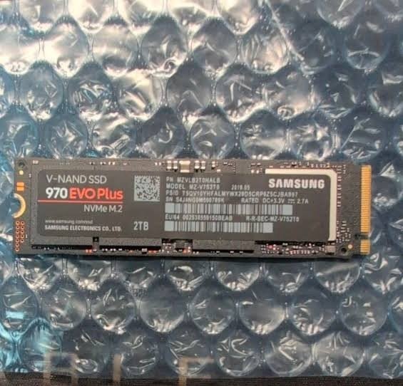 2TB Samsung 970 EVO PLUS NVMe M.2 SSD, Intern, SSD, Ophalen of Verzenden, Zo goed als nieuw