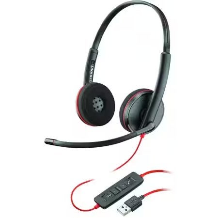 Plantronics Blackwire 3220 headset – stereo, USB, Ophalen of Verzenden, Zo goed als nieuw, On-ear, Overige merken