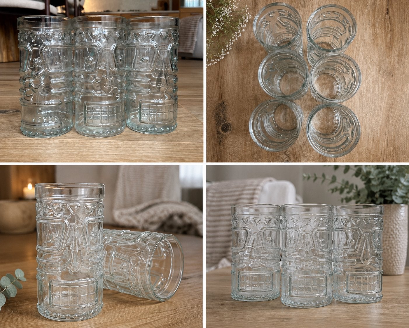 Set van 6 Tiki glazen - Cocktailglazen, Ophalen, Nieuw, Overige merken, Glas