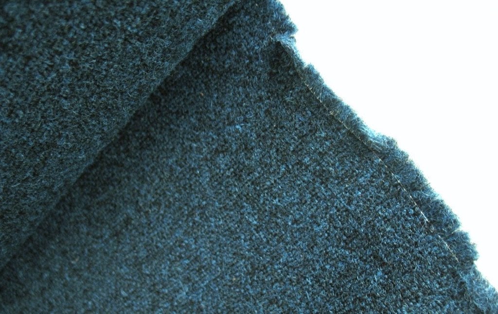 Kvadrat Tonica 2 763 blauwtinten; restant meubelstof, Wol, Blauw, 120 cm of meer, Nieuw