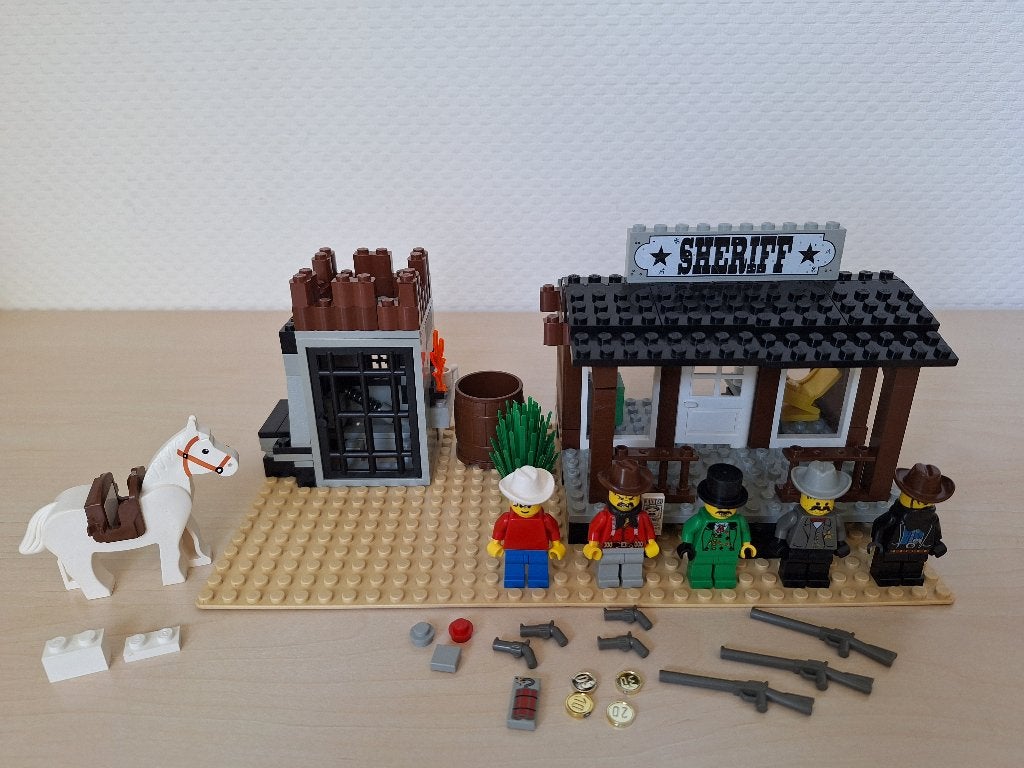 * Lego Western: 6755 6755-1 Sheriff's Lock-up, Cowboys *, Inclusief minifiguren, Gebruikt, Overige thema's, Lego