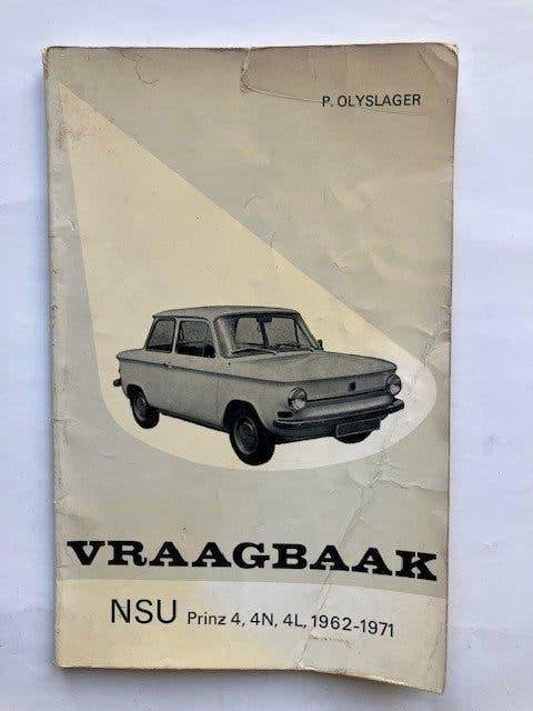 Vraagbaak  NSU  Prinz 4, 4N, 4L   (1962-1971) - P. Olyslager, Ophalen of Verzenden