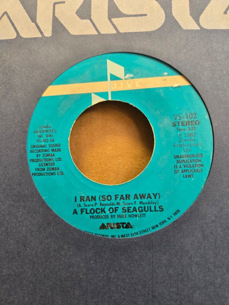 A flock of seagulls - I ran (so far away), 7 inch, Ophalen of Verzenden, Zo goed als nieuw, Pop