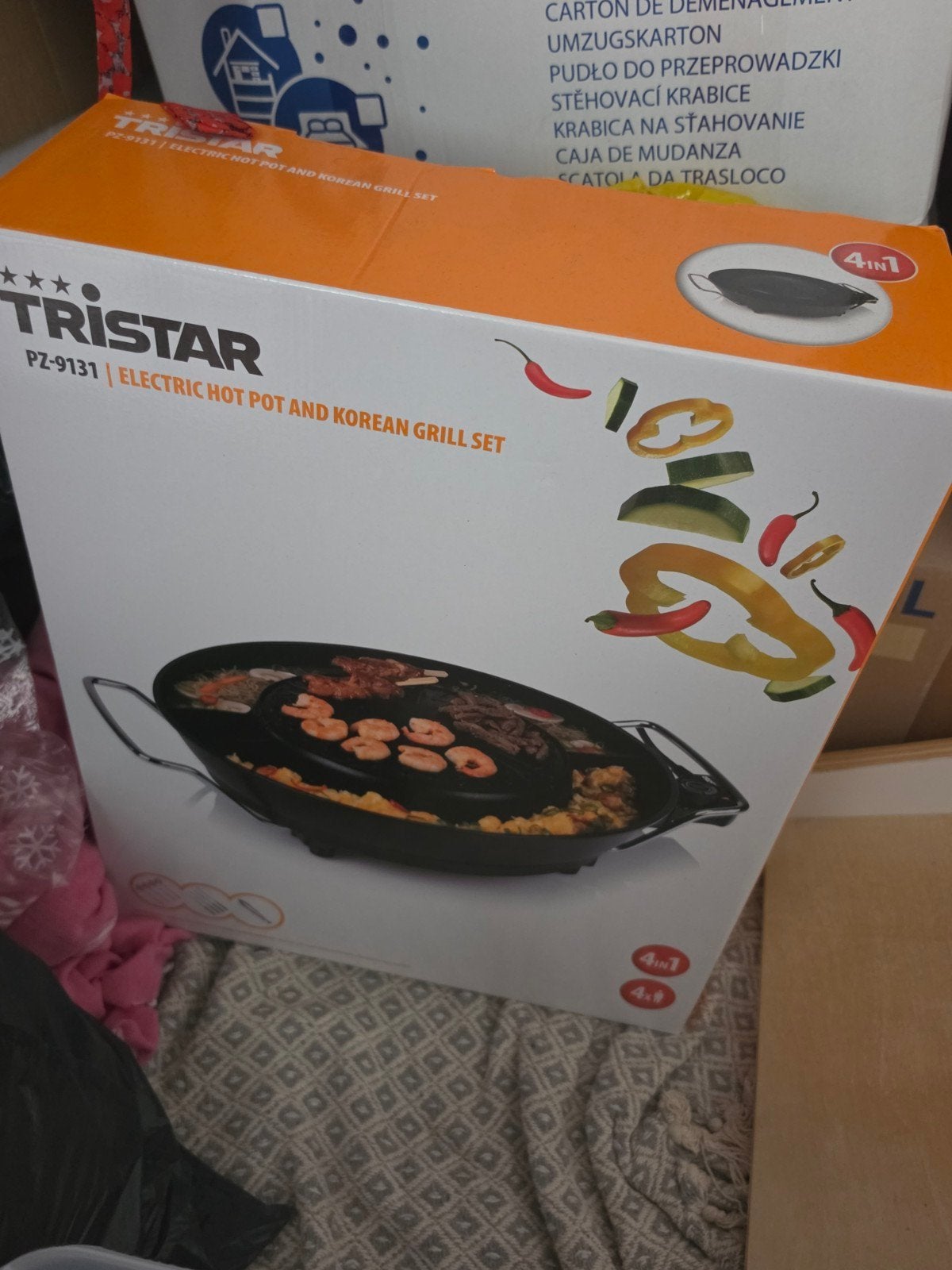 Tristar PZ-9131 Elektrische Hot Pot & Koreaanse Grill Set, Overige typen, Ophalen of Verzenden, Nieuw, Overige merken
