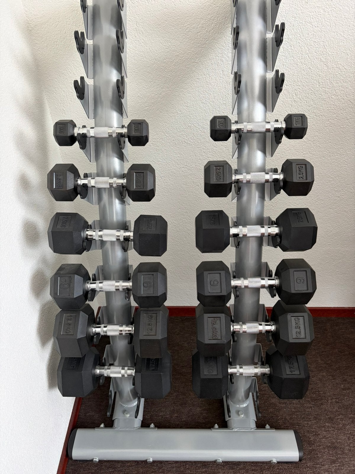 Dumbellrek VirtuFit + 6 paar Dumbells, Sport en Fitness, Fitnessmaterialen, Ophalen, Dumbbell