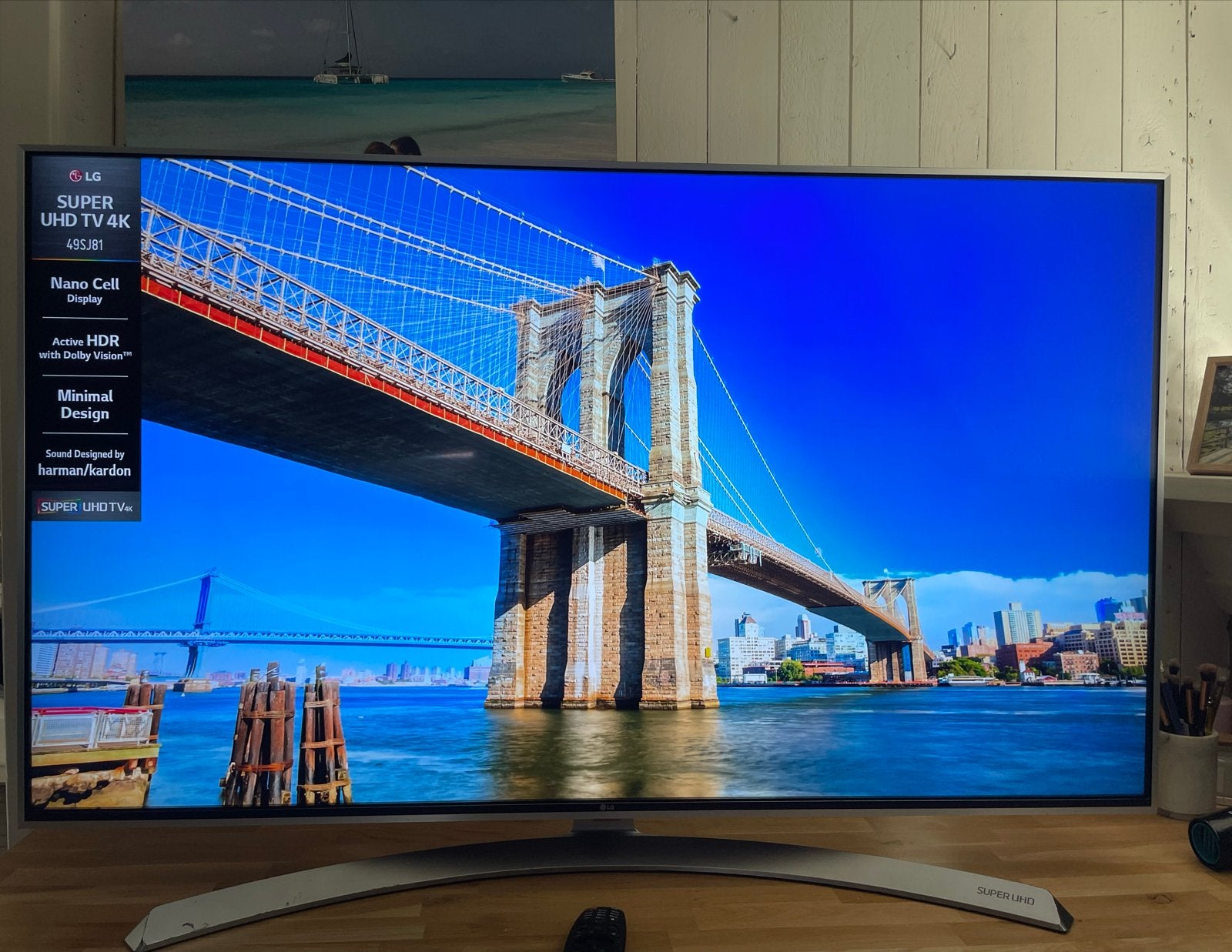 LG 49SJ810V 4K UHD Smart TV, Ophalen, 100 Hz, 100 cm of meer, 4k (UHD)