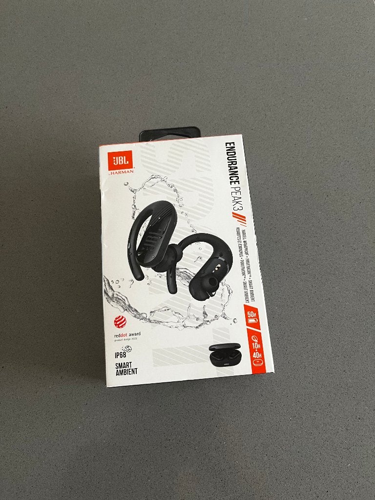 Headphones JBL Endurance Peak 3 (not opened), In-ear, JBL, Draadloos, Nieuw