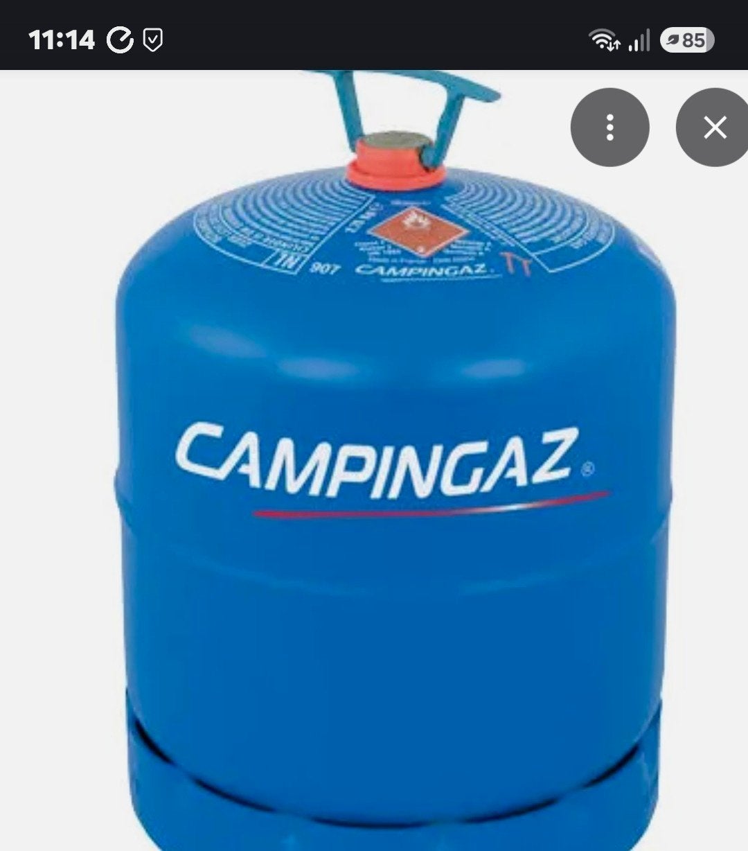 Campingaz 907 leeg, Ophalen