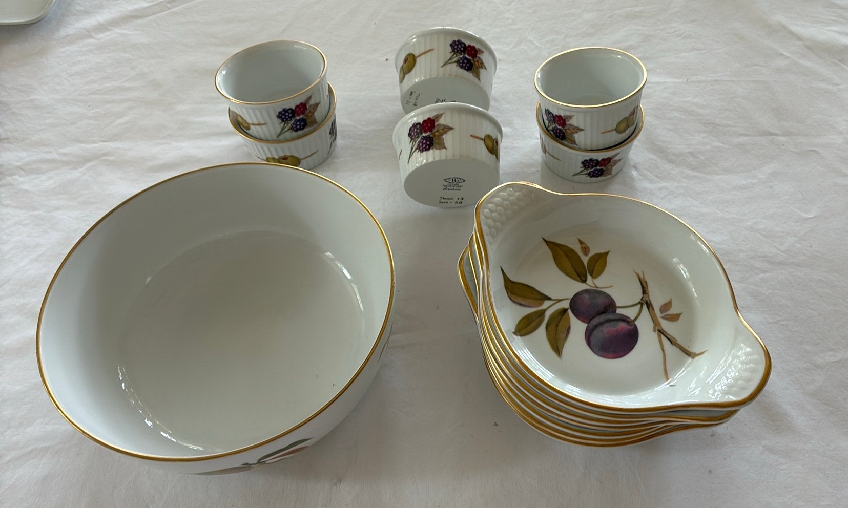 Royal Worcester Evesham, Ophalen of Verzenden, Overige stijlen, Porselein, Schaal of Schalen