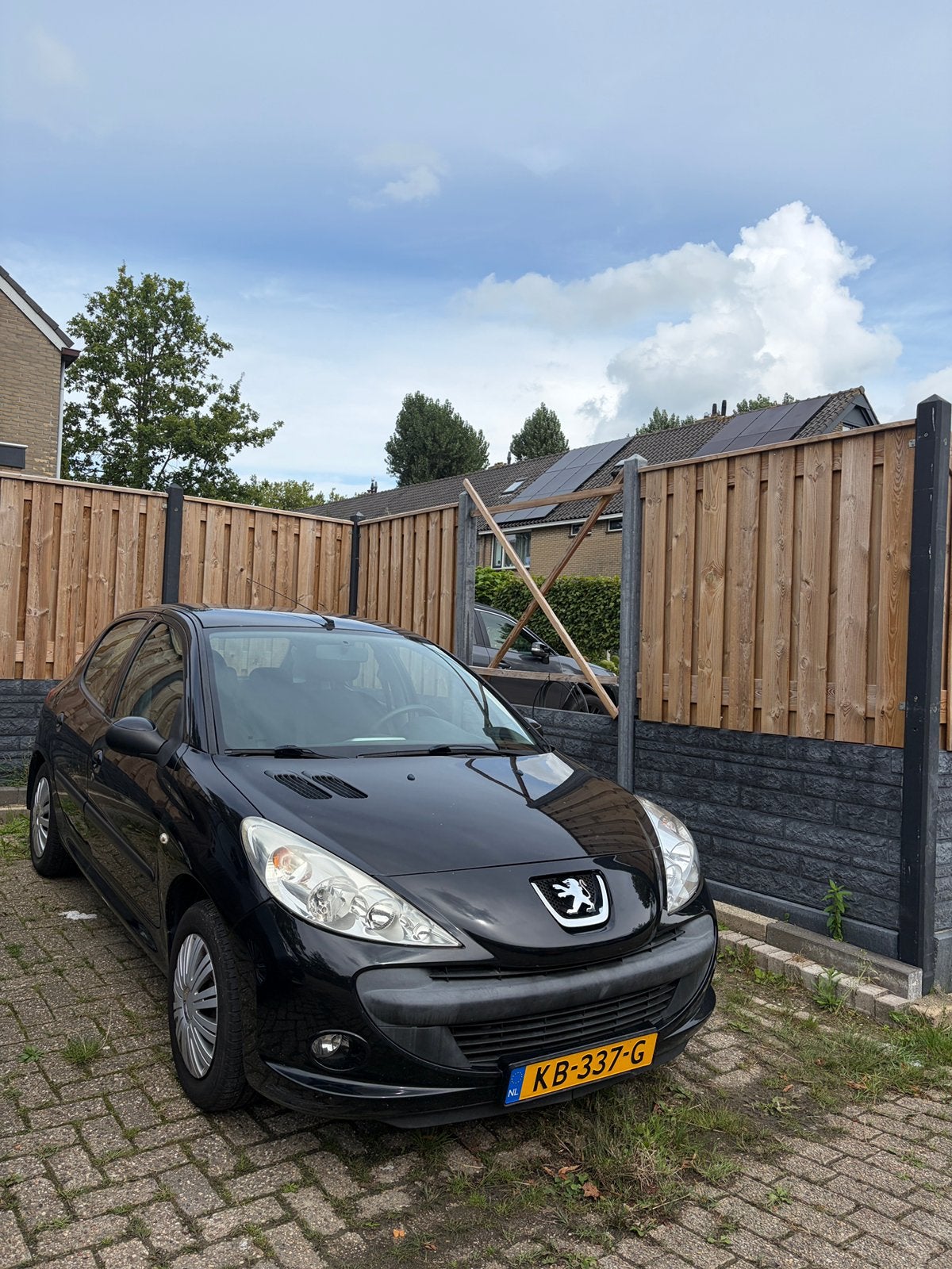 Peugeot 206+ 1.4 5D 2010 Zwart, Auto's, Voorwielaandrijving, 206+, 4 cilinders, Zwart