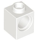 Lego Technic bouwstenen 1x1 wit 4 stuks nieuw, Ophalen of Verzenden, Nieuw, Losse stenen, Lego