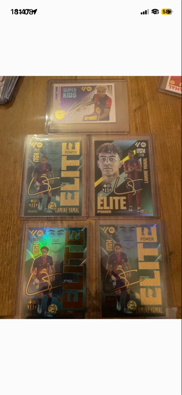Lamine Yamal Panini Elite en Super Kids Voetbal Kaarten, Ophalen of Verzenden, Zo goed als nieuw, Buitenlandse clubs, Spelerskaart