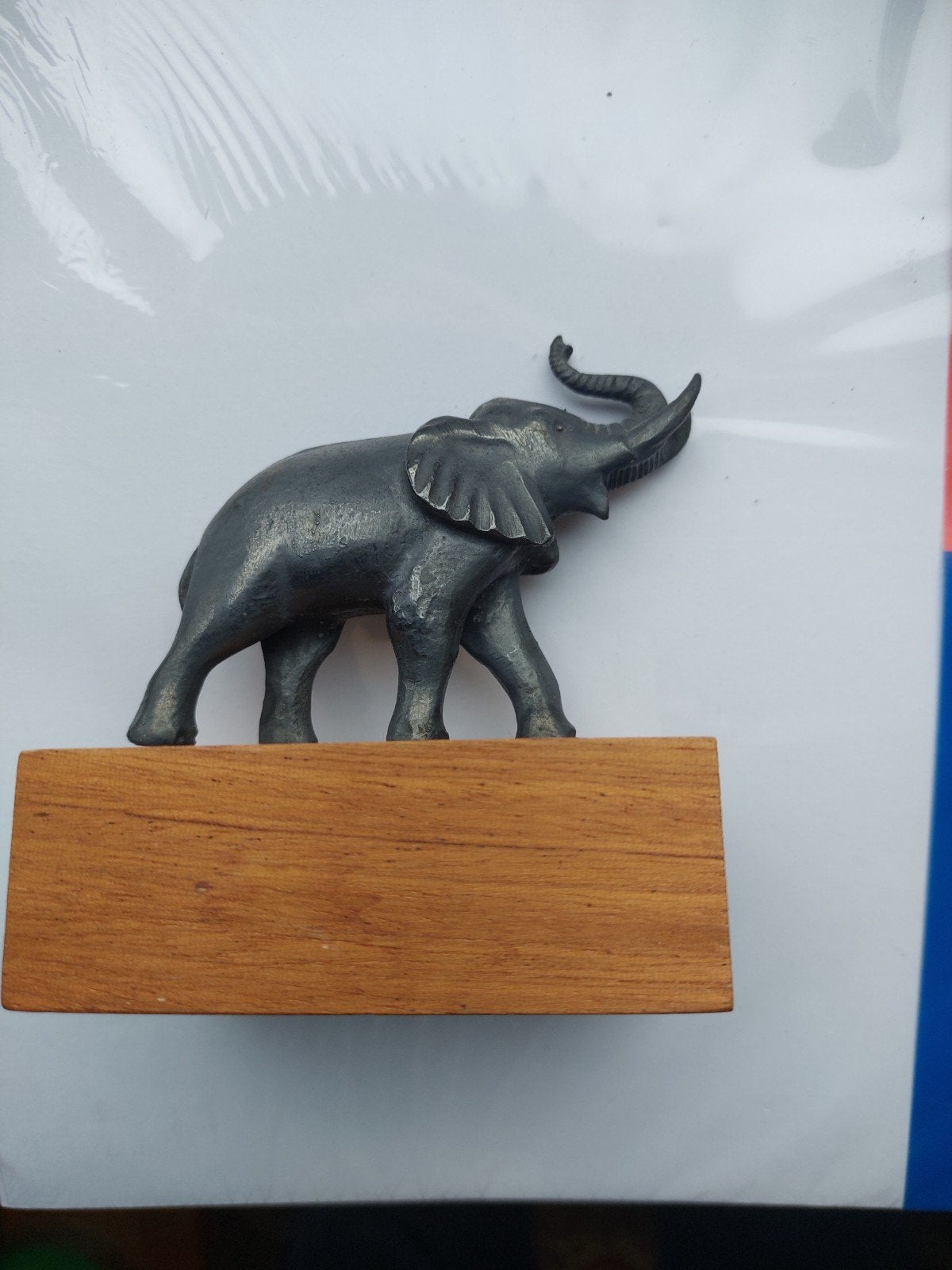 Tinnen OLIFANT. Hoogte beeld 6 cm., Ophalen of Verzenden