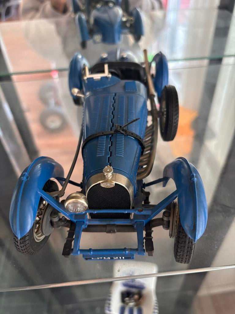 Bugatti Type 35 Modelauto - Blauw, Ophalen of Verzenden, Zo goed als nieuw, Auto