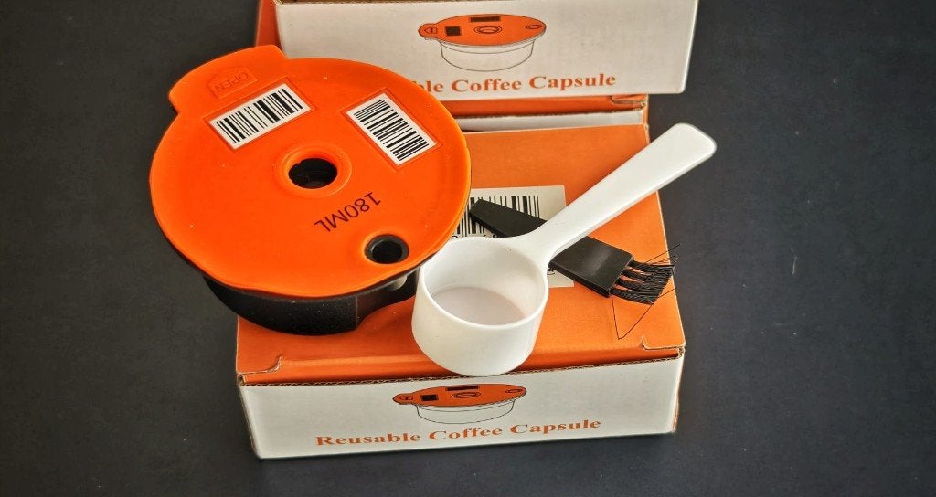 Reusable Coffee Capsules for Tassimo – Set of 3 Sizes, Ophalen, Nieuw, Koffiemachine, Gemalen koffie