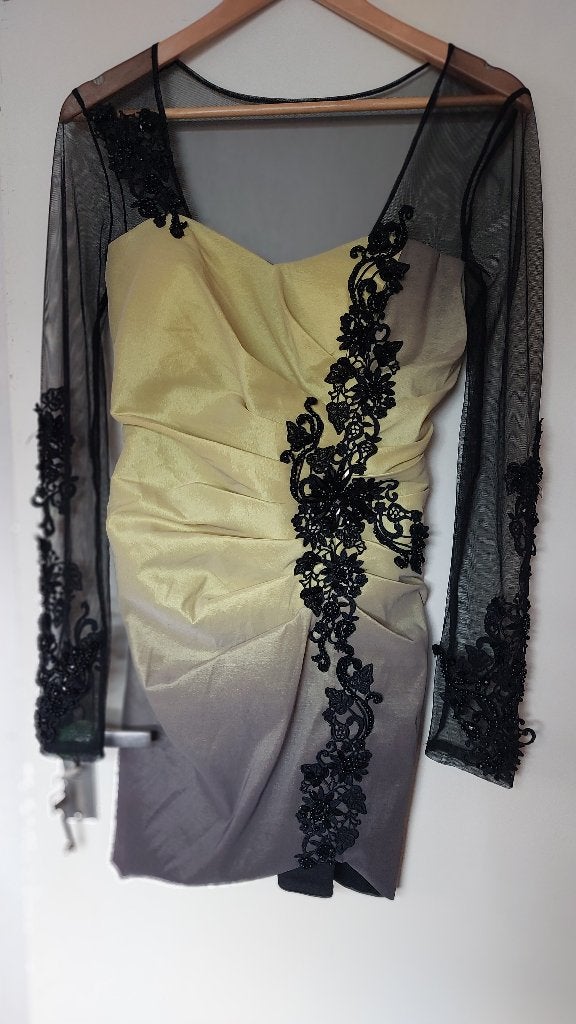 Avondjurk, Kleding | Dames, Zwart, Maat 42/44 (L), Nieuw, Ophalen of Verzenden