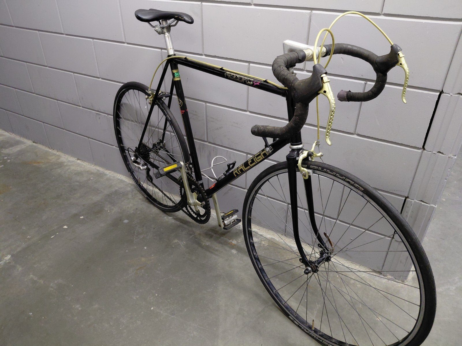 Vintage Raleigh Record Sprint 58cm.zeer mooi., 28 inch, Gebruikt, Velgrem, 57 tot 61 cm