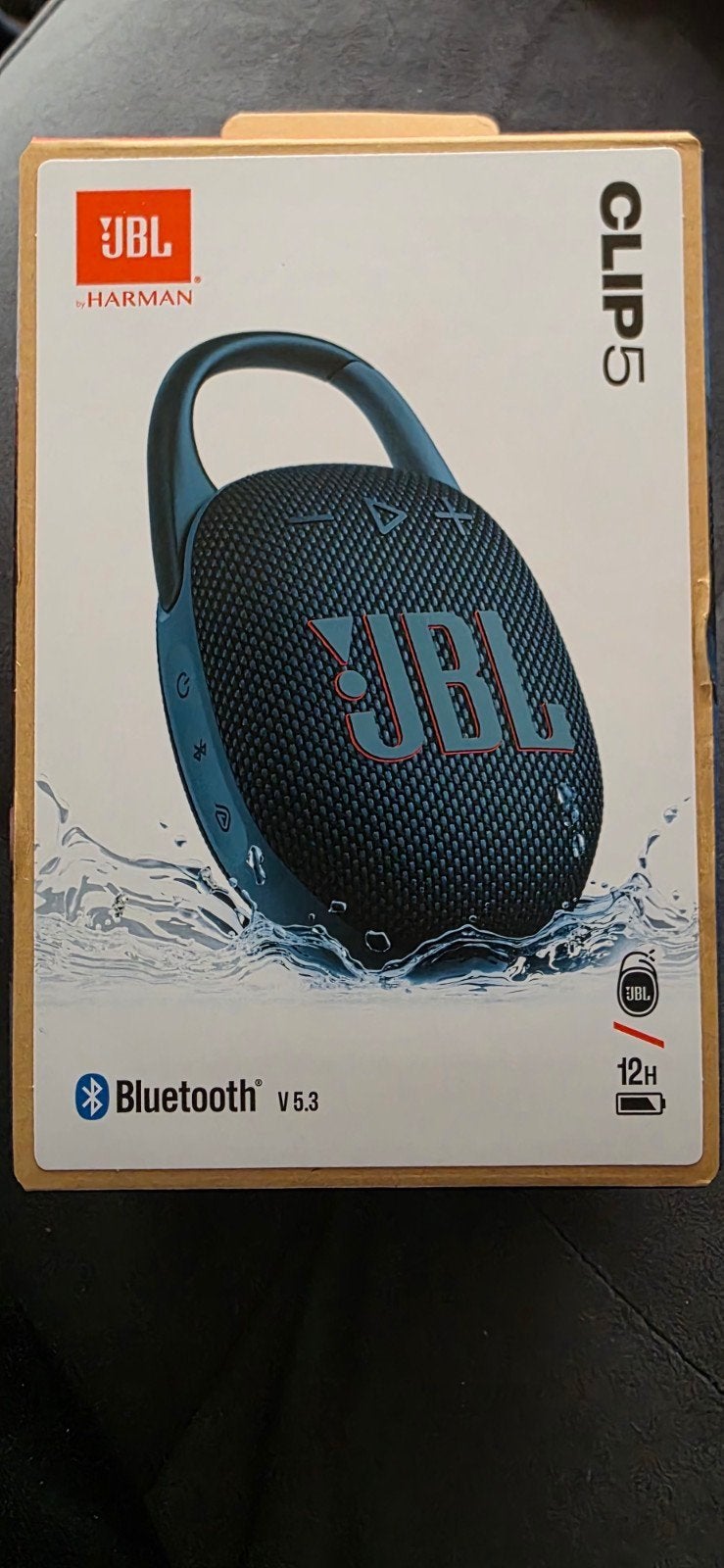 JBL Clip 5 Draagbare Bluetooth Speaker - In doos, Audio, Tv en Foto, Luidsprekers, Ophalen, JBL, Zo goed als nieuw, Draagbare speaker