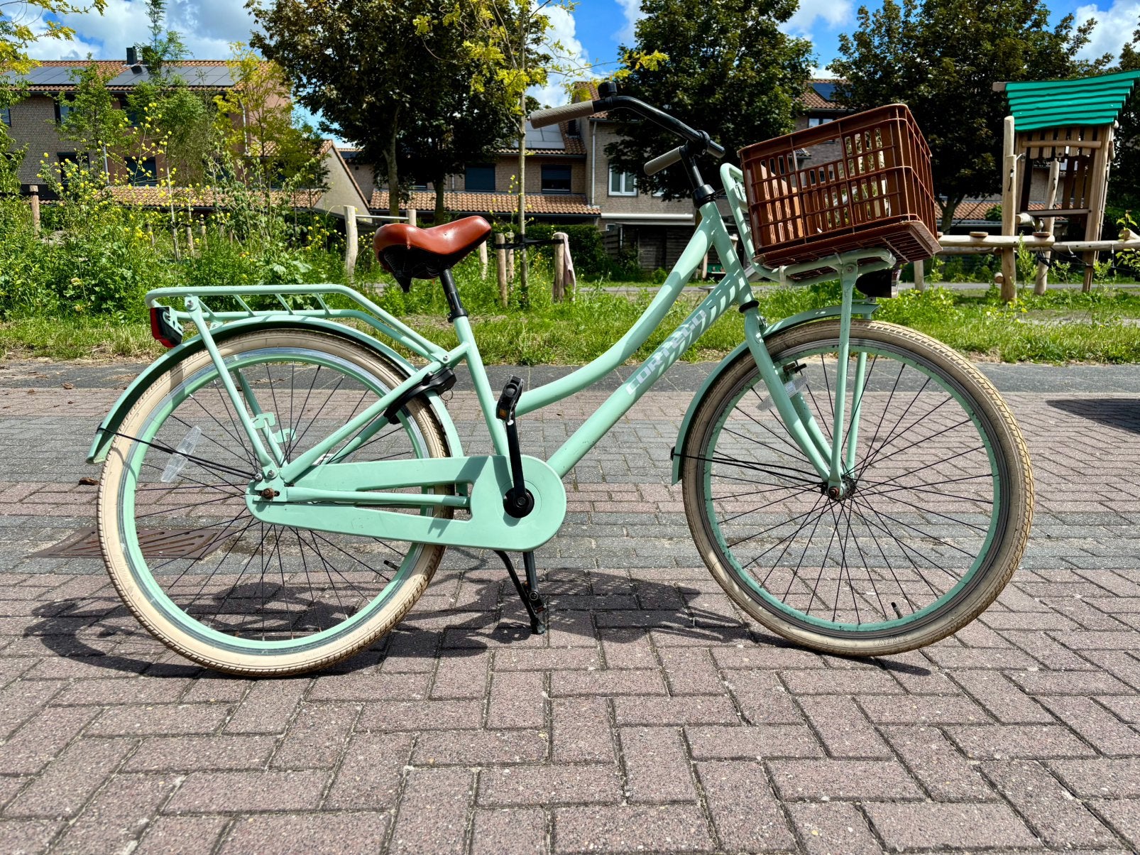 Cortego meisjesfiets 26 inch, Ophalen, Zo goed als nieuw, Terugtraprem, 26 inch of meer
