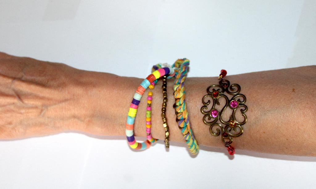 chunky bracelets kraaltjes muntjes spiraal armbanden, Overige materialen, Nieuw, Ophalen of Verzenden, Zilver